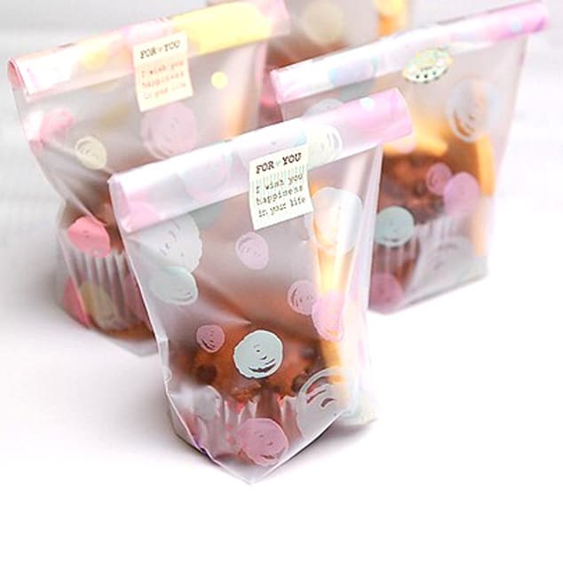 Custom Design Wedding Cookie OPP Plastic Packaging Bag